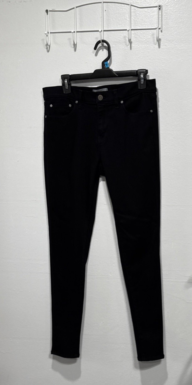 Principle Denim Innovators Womens Jeans Size 32 Stretch Black Dark Wash American